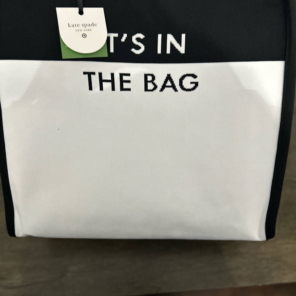 Kate Spade x Target Black and White Color Block Tote - NWT - Picture 2 of 7